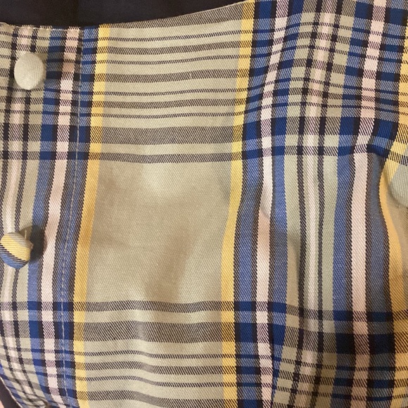 eShakti Green Plaid Vintage Looking Shirt Dress Size 8 - Picture 11 of 11